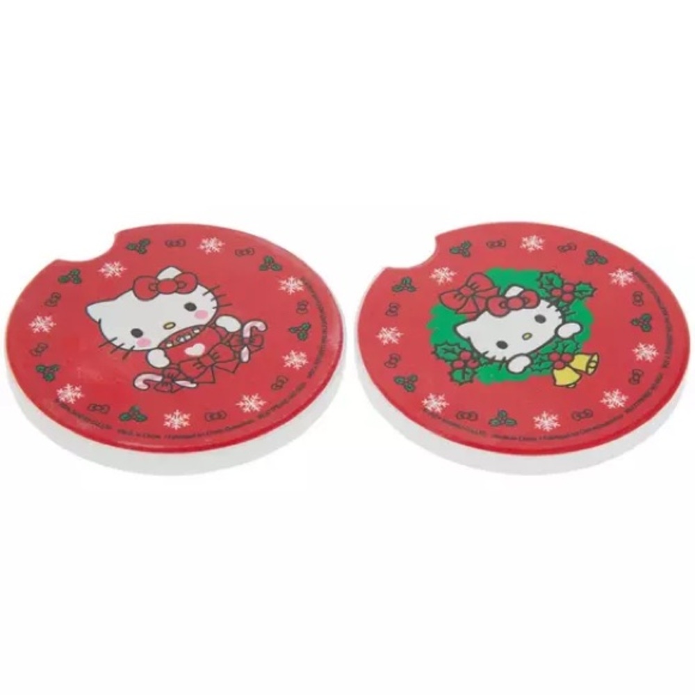 Hello Kitty Set of 2 Car Coasters